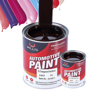 Hot Selling 1K Acrylic Resin Car Paint Low-Priced Iron Brown Metallic Tone Spray Application Car Repair Paint Thinner Varnish