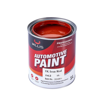 Hot Selling 1K Auto Coating Paint High-Performance Acrylic Resin Iron Red Metallic Tones Automotive Refinish Car Paint Low Price