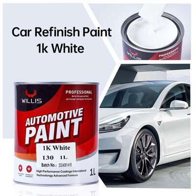 High Quality 1K One-Component White Automotive Topcoat High-Coverage Efficient Acrylic Resin Paint Spraying Car Paint Thinner