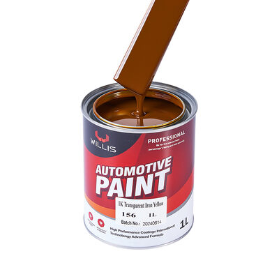 1K Transparent Iron Yellow Basecoat Auto Paint Acrylic Resin Liquid Coating for Car Refinish OEM Available Auto Paint Thinner