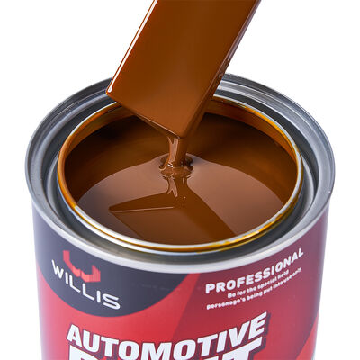 1K Transparent Iron Yellow Basecoat Auto Paint Acrylic Resin Liquid Coating for Car Refinish OEM Available Auto Paint Thinner