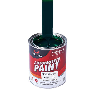 China Manufactured 1K Golden Green Auto Coating Basecoat Solid Car Paint 1K 2K Car Repair Refinish Acrylic Paint Spray