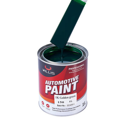 China Manufactured 1K Golden Green Auto Coating Basecoat Solid Car Paint 1K 2K Car Repair Refinish Acrylic Paint Spray