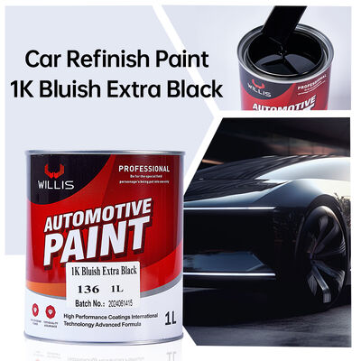 1K Bluish Extra Black Car Auto Paint Liquid Coating Car Refinish Surface Painting Spray Application with Included Thinner