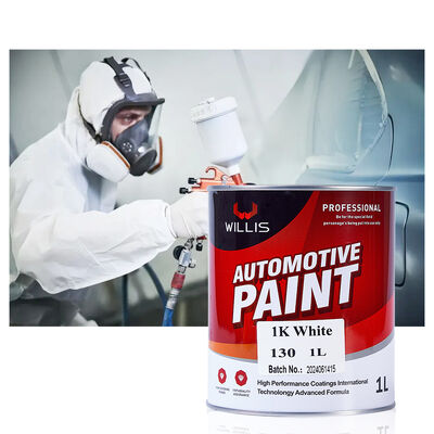 Single Component 1K White Acrylic Coating & Paint Easy-to-Use Automotive Repair Spray Paint with Strong Covering Power