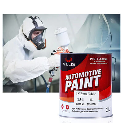 Good Price Extra White Auto Base Car Repair Coating 1k Acrylic Resin Paint with Thinner High Quality Car Refinish Paint