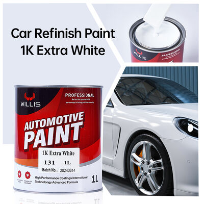 Good Price Extra White Auto Base Car Repair Coating 1k Acrylic Resin Paint with Thinner High Quality Car Refinish Paint