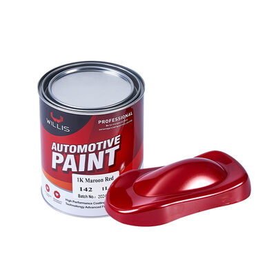 China Supplier Car Paint Restore Quick-Drying 1k Maroon Red Car Repair & Refinish Paint Thinner