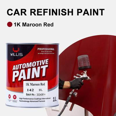 China Supplier Car Paint Restore Quick-Drying 1k Maroon Red Car Repair & Refinish Paint Thinner