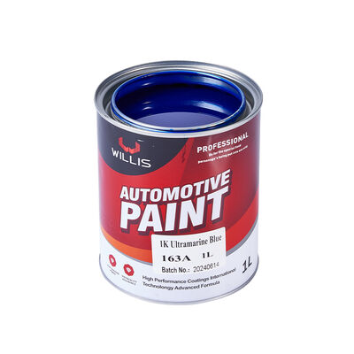 1K Ultramarine Blue Car Spray Paint One-component Acrylic Resin Liquid Car Repair Paint Solid Color Ship Route Made in China