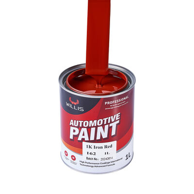 1K Iron Red Car Spray Paint One-Component Acrylic Resin Liquid Automotive Refinish Paint Solid Color 1K Color Paint China