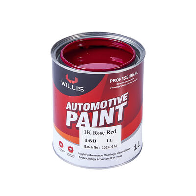 One-Component 1K Rose Red Acrylic Resin Liquid Car Paint Solid Color Auto Refinish Paint Auto Coating & Paint From China
