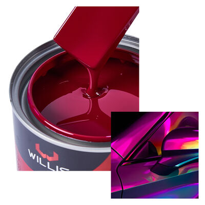 One-Component 1K Rose Red Acrylic Resin Liquid Car Paint Solid Color Auto Refinish Paint Auto Coating & Paint From China