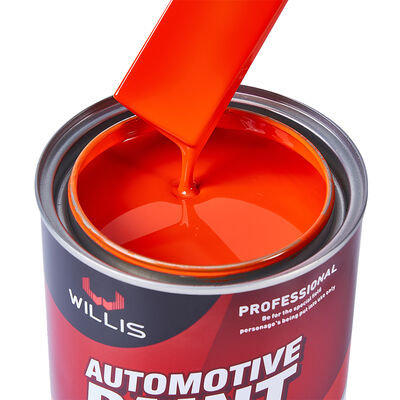 WILLIS 1K Orange Car Spray Paint One-Component Automotive Refinish Acrylic Resin Liquid Coating Solid Color 1K Color Paint China