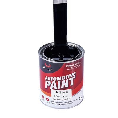 WILLIS 1K Black Car Spray Paint One-Component Automotive Refinish Acrylic Resin Liquid Coating Solid Color 1K Color Paint China