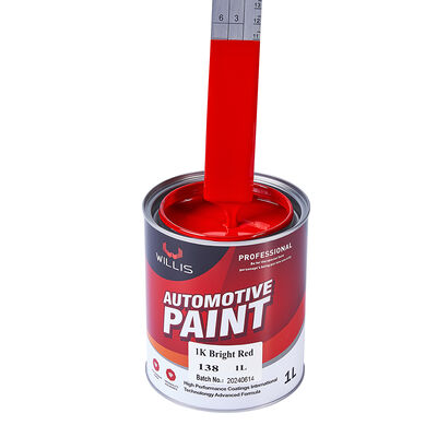 1K Bright Red Acrylic Resin Liquid Car Spray Paint One-Component Automotive Refinish Paint with OEM\ODM Services Willis China