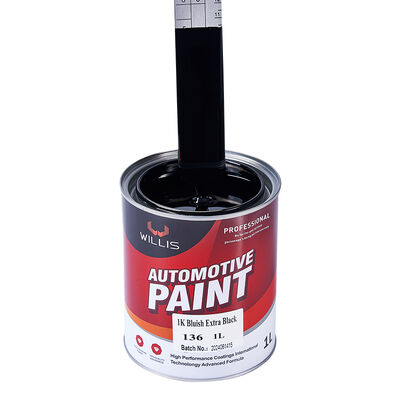 WILLIS 1K Color Paint for Cars Coated Plastic in 1K Acrylic Resin with Extra Black Premium 1K Paint for Vehicle Coating Painting