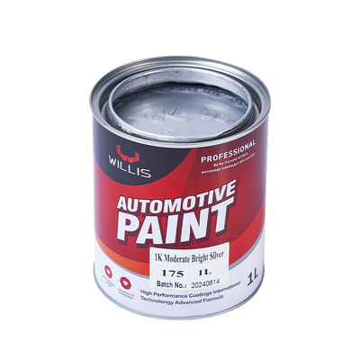 1K Acrylic Silver Paint Mixed Resin Liquid Coating Moderate Brightness One-Component Metallic Silver Car Paint Plastic Coating