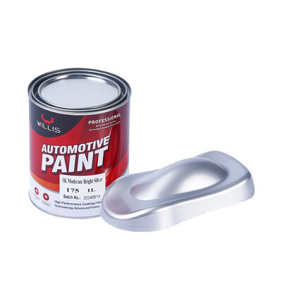 1K Acrylic Silver Paint Mixed Resin Liquid Coating Moderate Brightness One-Component Metallic Silver Car Paint Plastic Coating