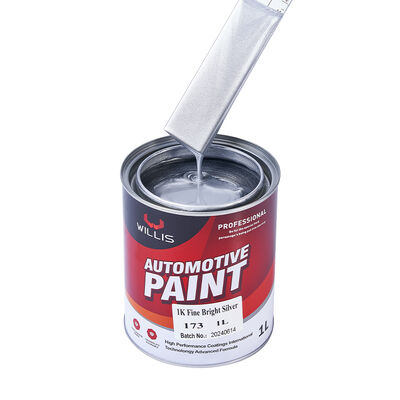 1K Shiny Silver Acrylic Resin Car Repair Paint with Strong Adhesion for Boat Plastic Coating Car Spray Gun-Ultra-Low Price