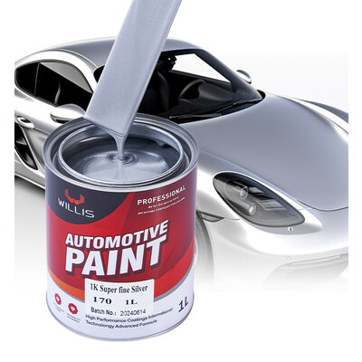 High Quality 1K Silver Car Paint Customizable in Multiple Colors Made in China Acrylic Resin Main Raw Material Liquid Coating