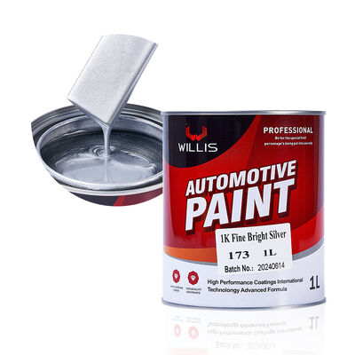Silver Car Paint Metallic Body Paint with Standard Car Paint Thinner Liquid Acrylic Coating for Car Painting