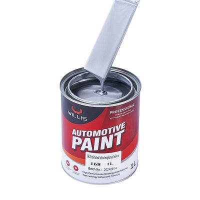 High Quality 1K Silver Plated Car Paint with Strong Metallic Texture Factory-provided Spray Paint Thinner Mainly Acrylic Resin