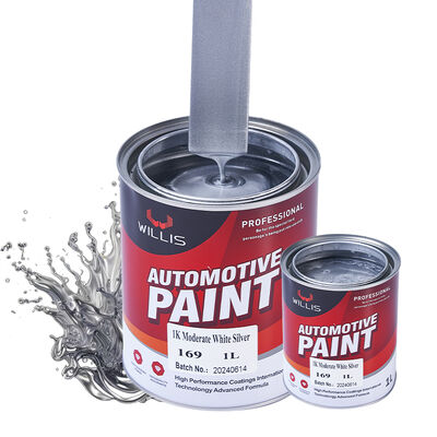 1K Factory Supplied Automotive Paint Coating Spray Multicolor Mixed Paint Automotive Thinner Including 1K Metallic Silver