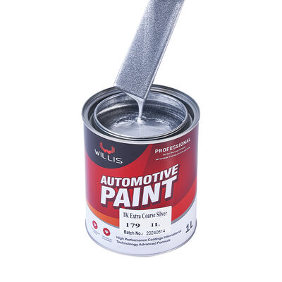 Factory Supplied Extra Coarse Silver Liquid Coating Automotive Clear Coat Thinner Hardener for Car Repair Paint Auto Paint