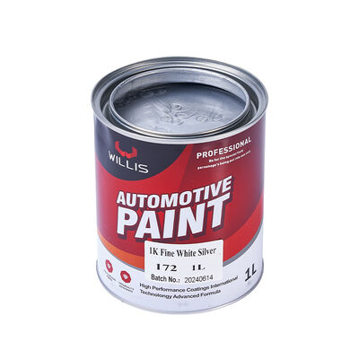 1K Fine White Silver Polyurethane Thinner for Car Repair Acrylic Resin Coating Paint Automotive Mixed Paint