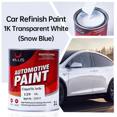 1K Transparent White Automotive Repair Liquid Coating Paint High Performance Eco Friendly Acrylic Resin Car Refinish Paint