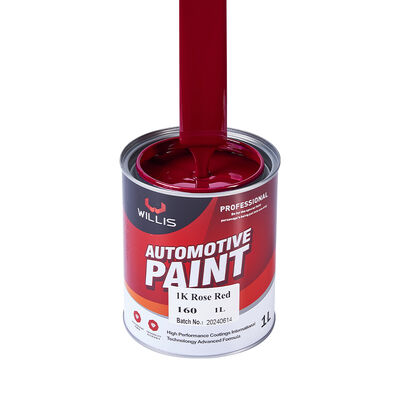 High-Performance 1K Rose Red Acrylic Car Topcoat Hot Selling Single-Component Car Paint Factory Coating & Paint Thinner Included
