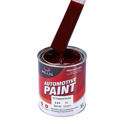 Autobody Car Touch up Paint Auto Repair Paint 1k Transparent Iron Red Acrylic Car Refinish Paint