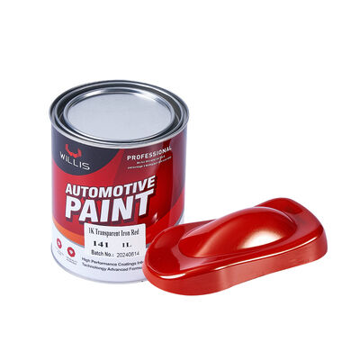 Autobody Car Touch up Paint Auto Repair Paint 1k Transparent Iron Red Acrylic Car Refinish Paint