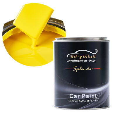 Hot Selling Mt-yishili Brand Lemon Yellow 1K Auto Refinish Basecoat Acrylic Resin Liquid Coating Automotive/Car Paint