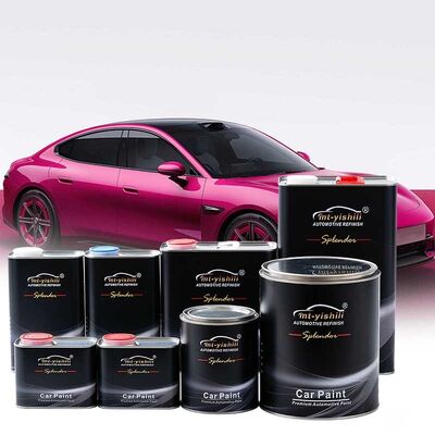Professional Auto Refinishing Kit: Epoxy Primer, 2K Clear Coat, Hardener,Thinner & Body Filler | Car Paint Spray Gun, Sandpaper