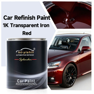 Factory Supply 1K Transparent Iron Red Acrylic Resin Touch Spray Paint for Car Scratch Repair & Car Paint Mixing Machine