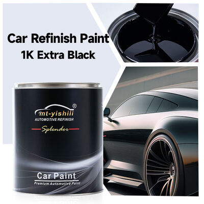 Extra Black Auto Paint | 1K Acrylic Resin Car Coating for Professional Refinish | Spray Paint with Solvent | Factory Price