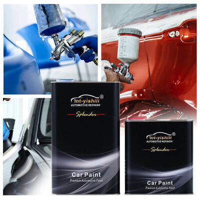 1K Car Paint, Super White Diamond Silver Metallic Automotive Coating, High Gloss Pearlescent Finish with Strong Metallic Feel