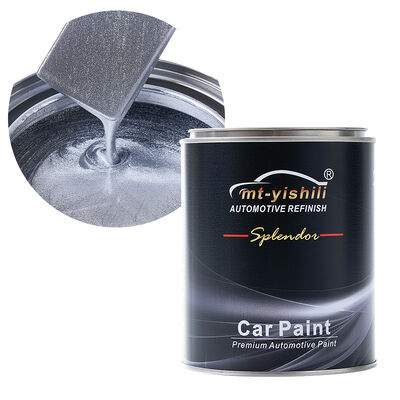 Car Paint, 1K Acrylic Silver Metallic Paint for Automotive & Plastic Parts, Coarse Silver Mix with Thinner for Spray Painting