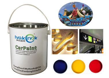 Acid Resistance Advertising Paint , White Stainless Steel Coating Paint