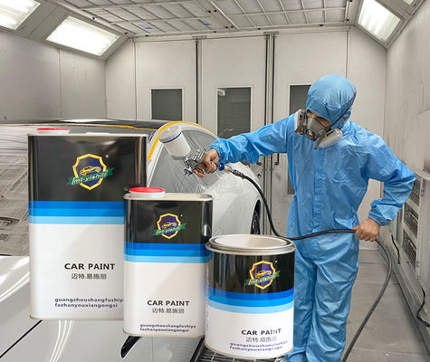 Chemical Resistance 2K  Auto Spray Paint Metallic Gold Automotive Clear Coat Spray