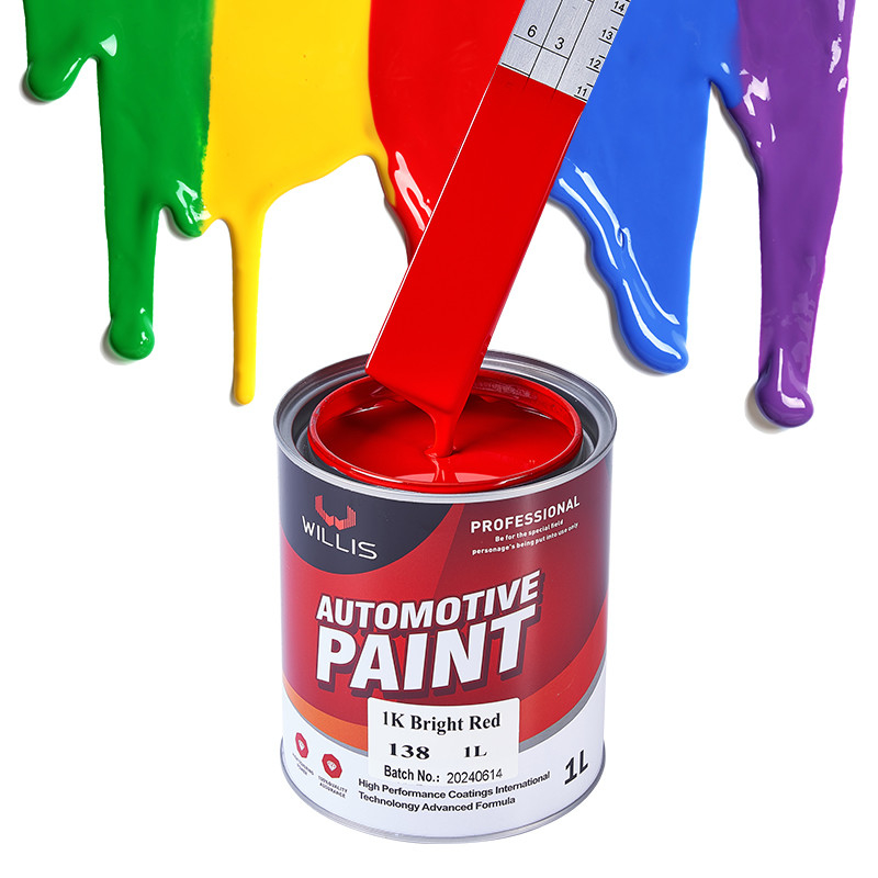 Customizable 60um Thermosetting Solid Color 1K Car Paint Acrylic Car Spray Paint Auto Refinish Paint
