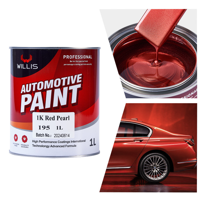 Quick Dry Acrylic Flash Clear Pearl Automotive Paint 1K Red Pearl Acrylic Lacquer Paint Automotive Thinner