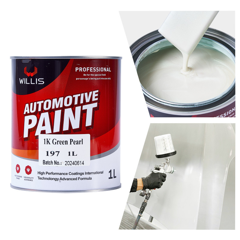 1K Basecoat Pearlescent Car Paint 1K Green Pearl Acrylic Lacquer Paint Automotive Paint Brands Metallic Car Paint