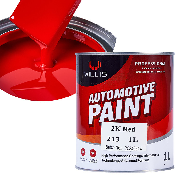 Automotive Protection 2K Red Solid Paint High Hardness 1L / 4L Per Can Easy Construction