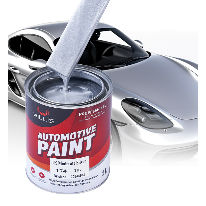 Fast Dry Metallic Silver Car Paint , Liquid Coating Acrylic Lacquer Spray Paint 1K Moderate Silver metallic car paint