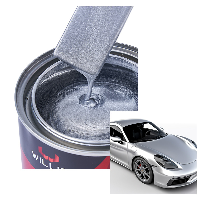 Refinish Sparking Silver Metallic Automotive Paint Powder Coating 1K Basecoat,acrylic lacquer spray paint,auto car paint