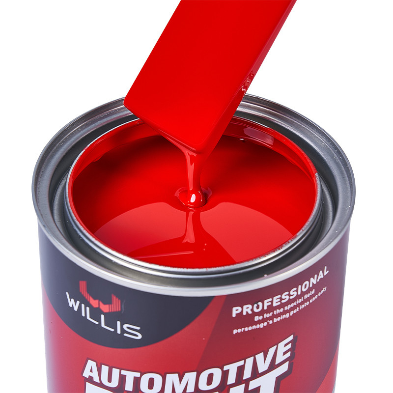 Tough Red Colors Ferrari Red 2k Metallic Car Paint Auto Refinish Car Restoration