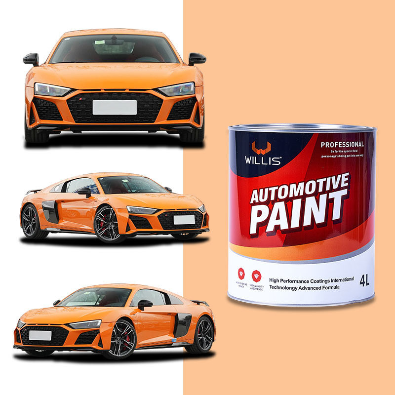 WILLIS Industrial 2K Solid Color Acrylic Car Body Paint with Pigment OEM Code Spray Application Liquid Coating (Model 206)